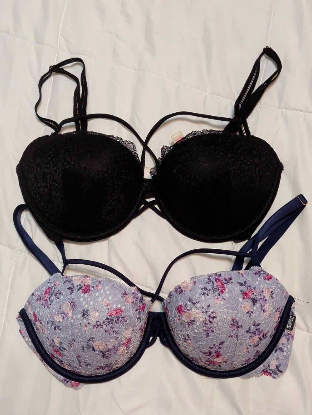 34 D push Up Bra Duo